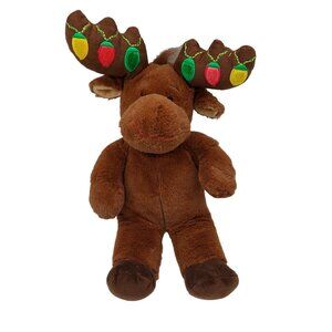 Build A Bear Christmas Lights Holiday Reindeer Moose 15 Inch Plush Stuffed Anima